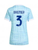 Ženske Nogometnih dresov Juventus Gleison Bremer #3 Gostujoči 2025-26 Kratki rokavi Ženske Nogometnih dresov Juventus Gleison Bremer #3 Gostujoči 2025-26 Kratki rokavi